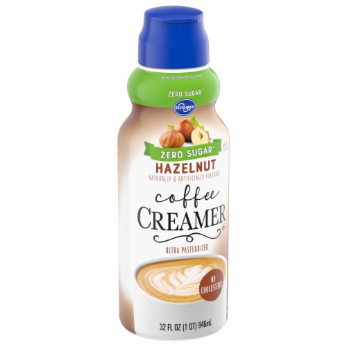 Kroger® Zero Sugar Hazelnut Coffee Creamer Perspective: back