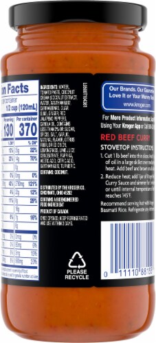 Kroger® Red Curry Sauce Perspective: back