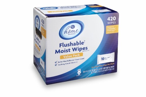 Kroger® Flushable Moist Wipes Value Pack Perspective: back