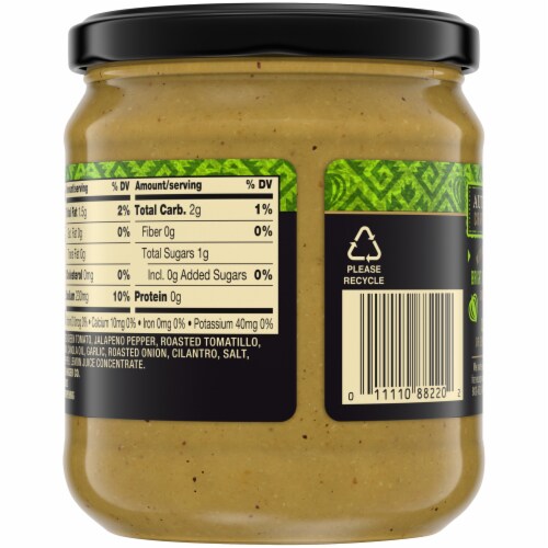Private Selection® Medium Tomatillo Verde Salsa Perspective: back