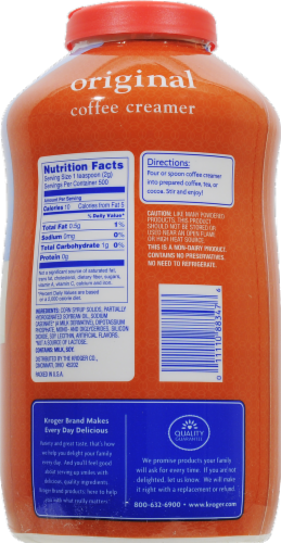Kroger® Original Non-Dairy Coffee Creamer Perspective: back