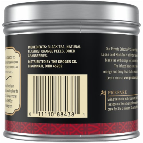 Private Selection® Cranberry Blood Orange Loose Leaf Tea Perspective: back
