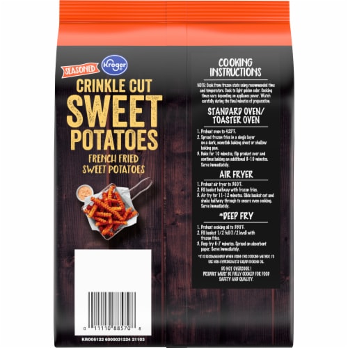 Kroger® Sweet Potato Crinkle Cut French Fries Perspective: back