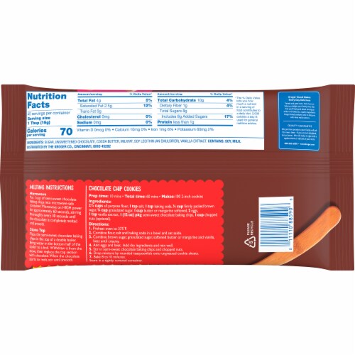 Kroger® Semi-Sweet Chocolate Baking Chips Perspective: back