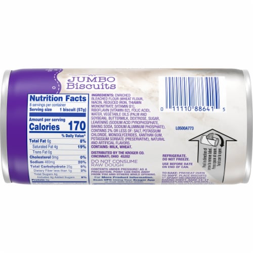 Kroger® Buttermilk Jumbo Biscuits Perspective: back