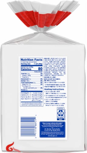 Kroger® Brown And Serve Classic White Dinner Rolls Perspective: back