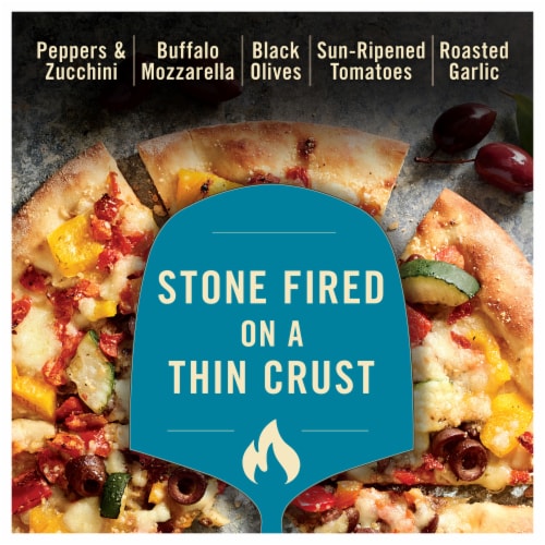 Private Selection® Mediterranean Inspired Vegetable Thin Crust Frozen Pizza Perspective: back
