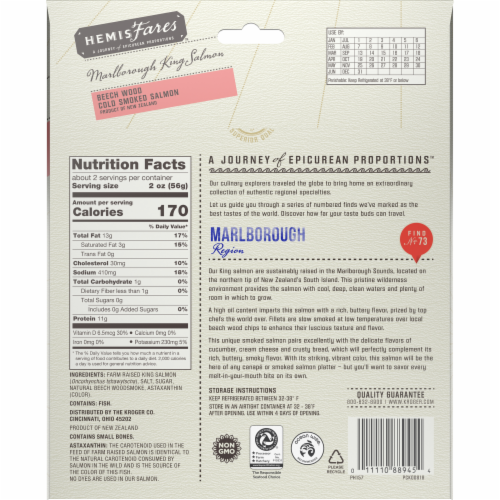 HemisFares™ Beech Wood Cold Smoked Salmon Perspective: back