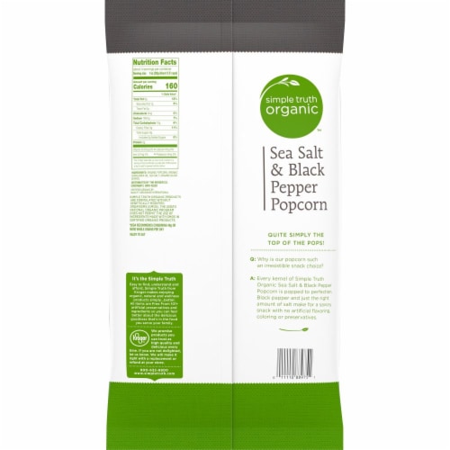 Simple Truth Organic™ Sea Salt & Black Pepper Popcorn Perspective: back