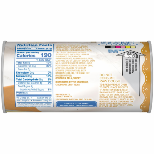 Kroger® Jumbo Butter Biscuits Perspective: back