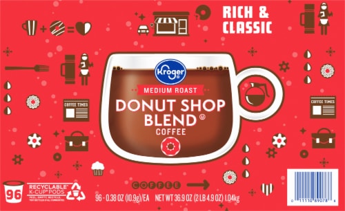 Kroger® Donut Shop Blend Medium Roast K-Cup Coffee Pods Perspective: back