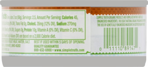 Simple Truth Organic™ Chunk Chicken Breast in Water Perspective: back
