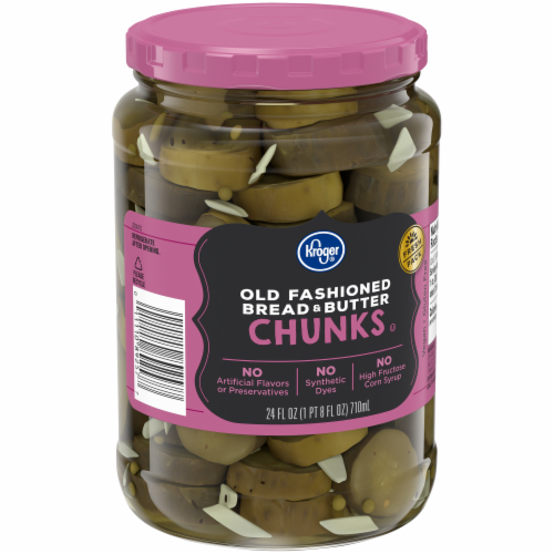 Kroger® Old Fashioned Bread & Butter Pickle Chunks Perspective: back