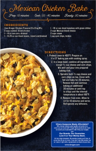 Kroger® Chicken Flavored Stuffing Mix Perspective: back