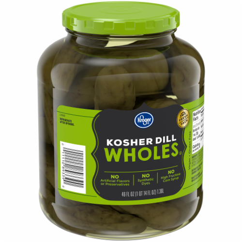 Kroger® Kosher Whole Dill Pickles Perspective: back