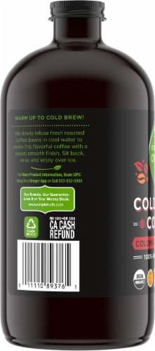 Simple Truth Organic® Cold Brew Coffee Colombian Dark Roast Perspective: back