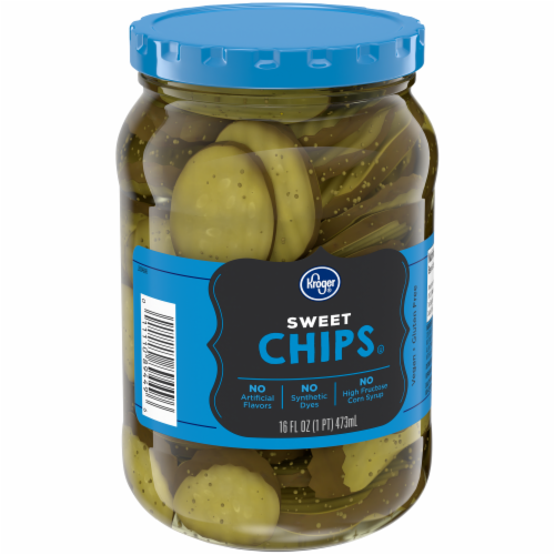Kroger® Sweet Pickle Chips Perspective: back