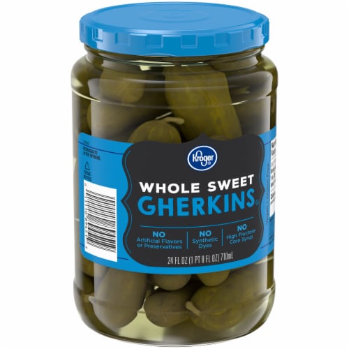 Kroger® Whole Sweet Gherkins Perspective: back