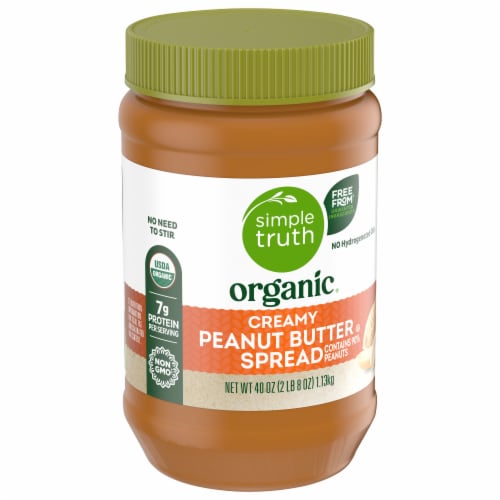 Simple Truth Organic® Peanut Butter Creamy No Stir BIG DEAL! Perspective: back