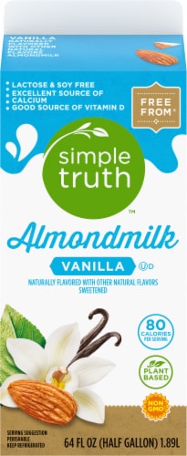 Simple Truth Vanilla Almond Milk Perspective: back