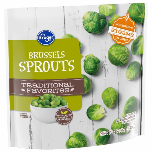Kroger® Traditional Favorites Frozen Brussels Sprouts Perspective: back