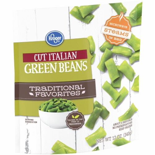Kroger® Traditional Favorites Frozen Green Beans Italian Cut Perspective: back
