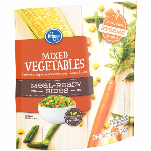 Kroger® Meal-Ready Sides Frozen Mixed Vegetables Perspective: back