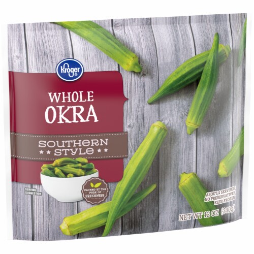 Kroger® Southern Style Frozen Okra Whole Perspective: back