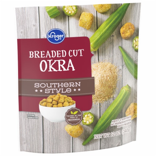 Kroger® Southern Style Breaded Cut Frozen Okra Perspective: back