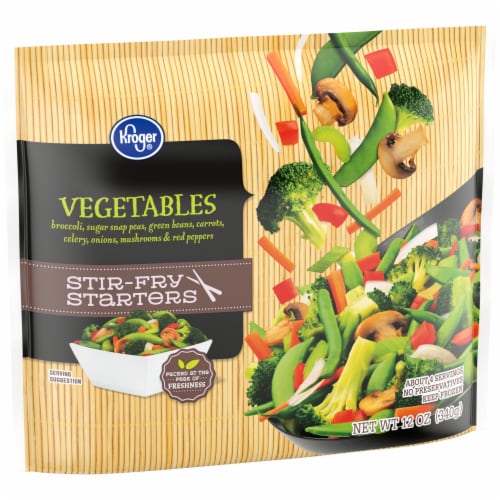 Kroger® Stir Fry Starters Frozen Vegetables Perspective: back
