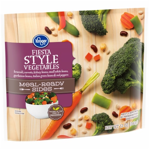 Kroger® Meal-Ready Sides Frozen Fiesta Style Vegetables Perspective: back