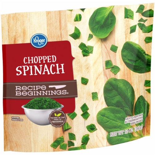 Kroger® Recipe Beginnings® Frozen Spinach Chopped Perspective: back