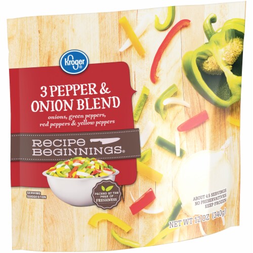 Kroger® Recipe Beginnings® Frozen Peppers & Onions Blend Perspective: back