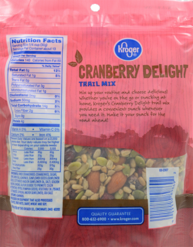 Kroger® Cranberry Delight Trail Mix Perspective: back