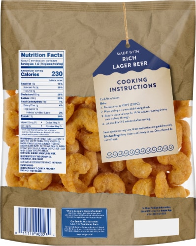 Kroger® Beer Battered Shrimp Frozen Perspective: back