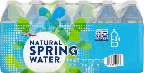 Fred Meyer® Natural Spring Water Bottles Perspective: back