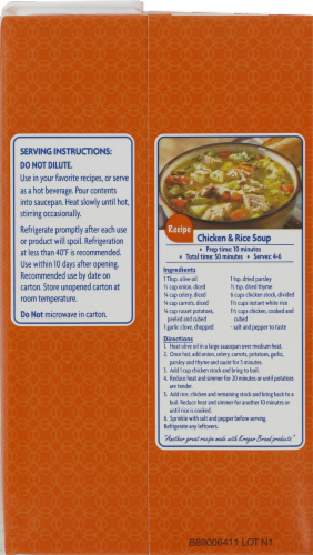 Kroger® Chicken Stock Perspective: back