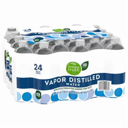 Simple Truth® Vapor Distilled Electrolyte Bottled Water Perspective: back