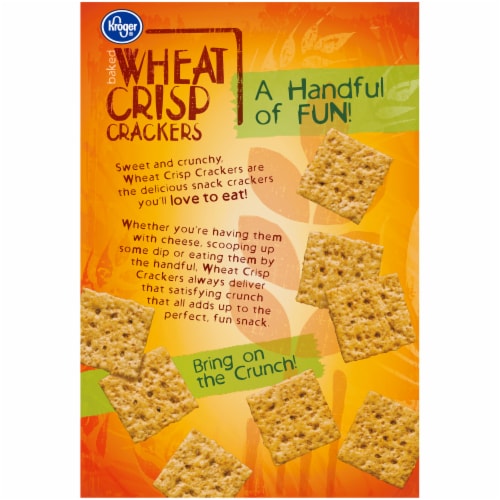 Kroger® Reduced Fat Baked Wheat Crisp Crackers Perspective: back