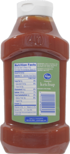 Kroger® Tomato Ketchup Perspective: back