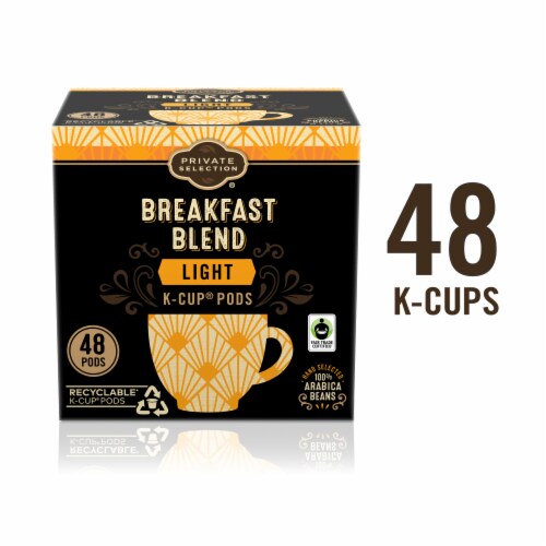 Private Selection® Breakfast Blend Light Roast K-Cup Coffee Pods Perspective: back