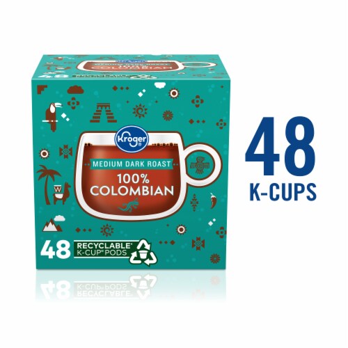Kroger® 100% Colombian Medium Dark Roast Coffee Pods Perspective: back