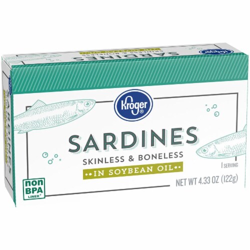 Kroger® Skinless & Boneless Sardines in Soybean Oil Perspective: back