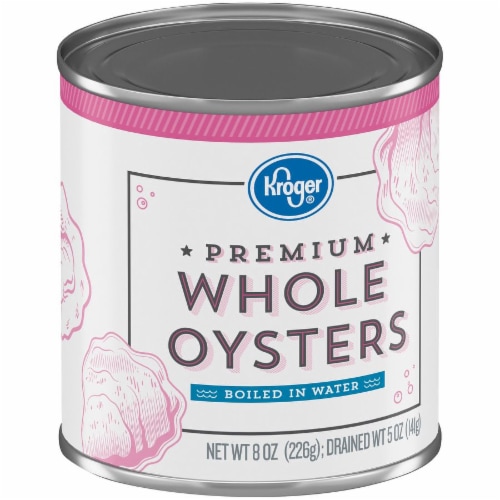 Kroger® Premium Whole Oysters Boiled in Water Perspective: back
