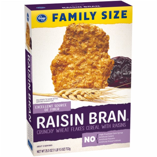Kroger® Crunchy Raisin Bran Cereal Perspective: back