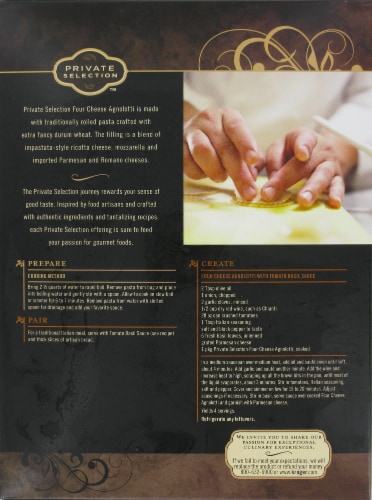 Private Selection™ Four Cheese Agnolotti Perspective: back