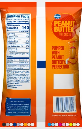 Kroger® Peanut Butter Filled Pretzels Perspective: back