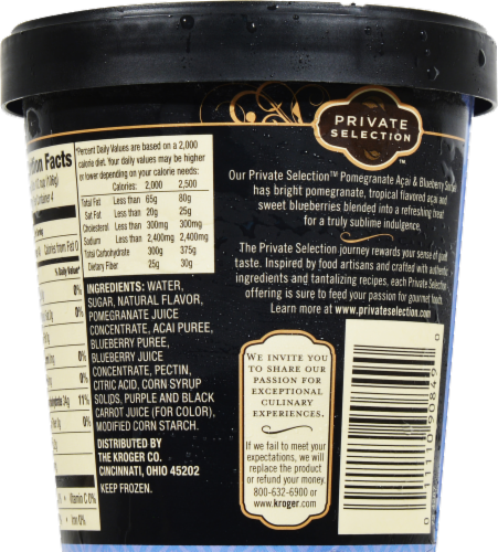 Private Selection™ Pomegranate Acai & Blueberry Sorbet Perspective: back