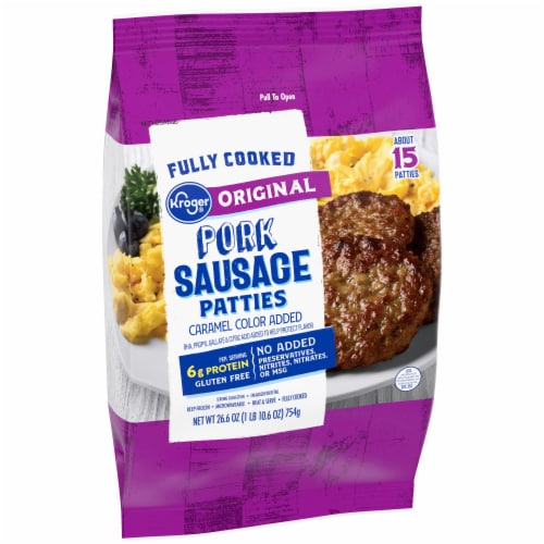 Kroger® Original Pork Breakfast Sausage Patties Perspective: back