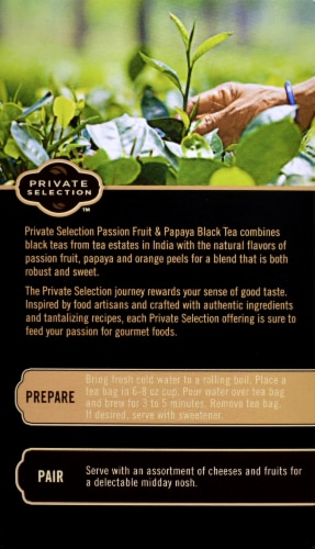 Private Selection™ Passion Fruit & Papaya Black Tea Perspective: back